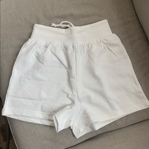 Brand new Forever 21 white sweat shorts